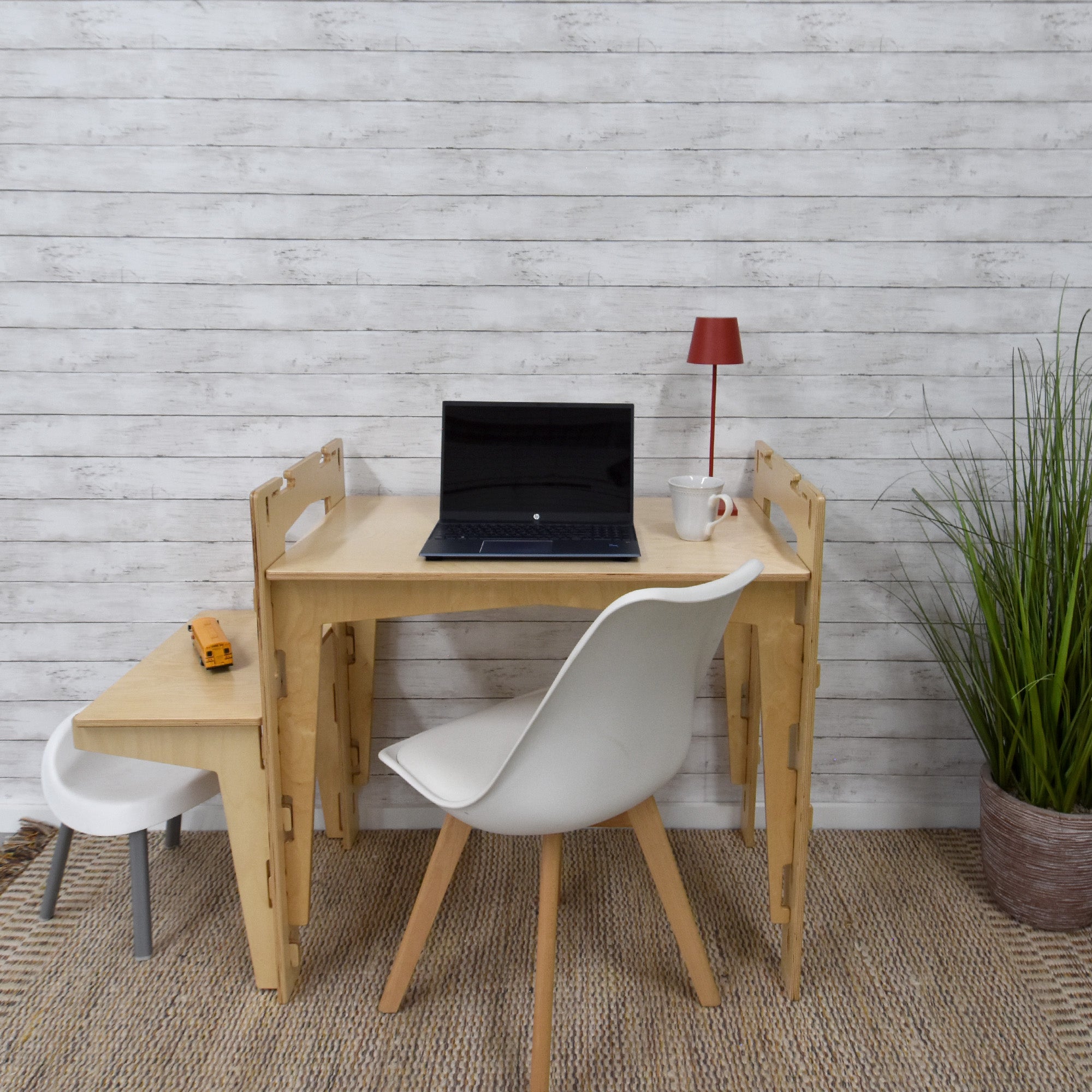 MOD5 Adjustable Modular Desk, One Shelf