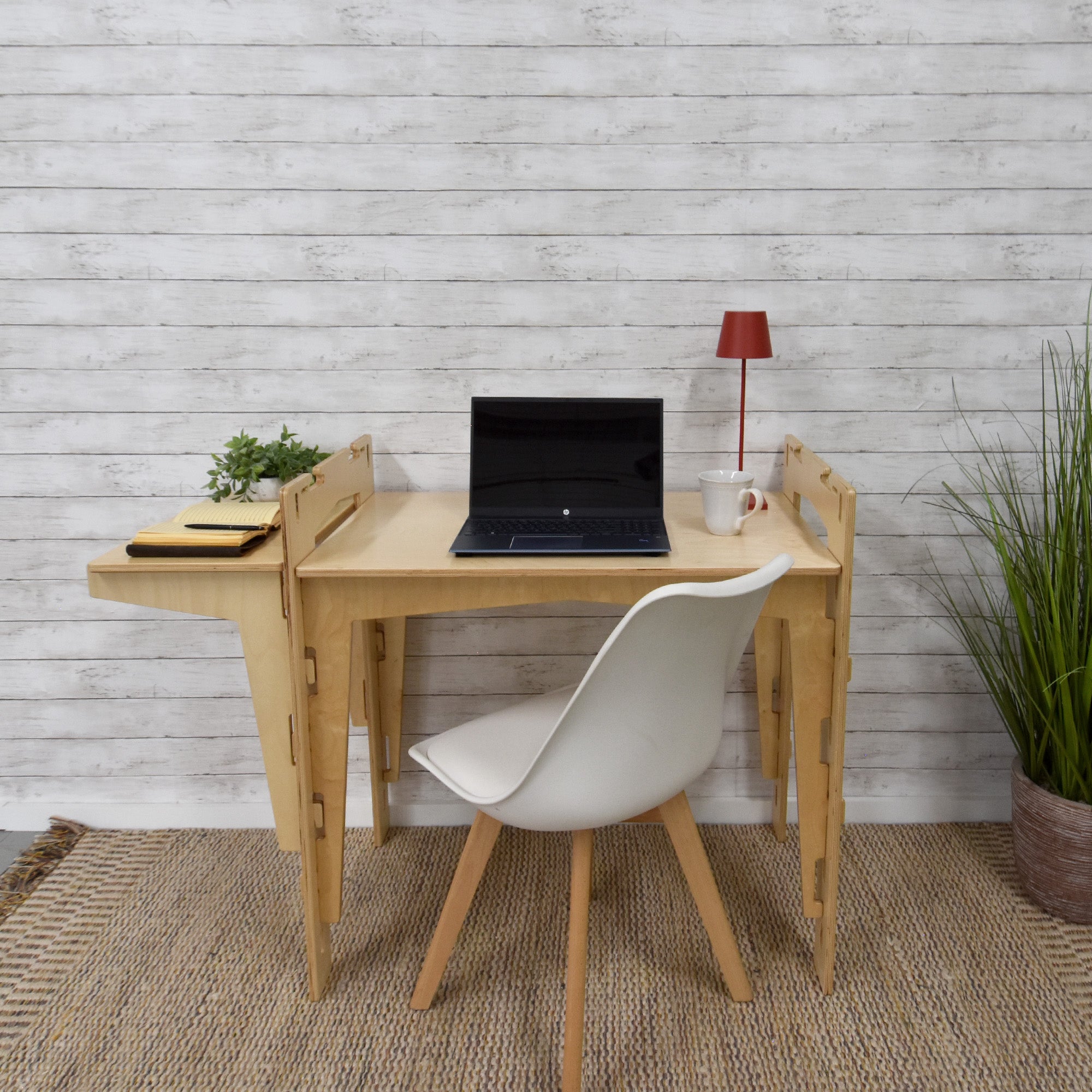 MOD5 Adjustable Modular Desk, One Shelf