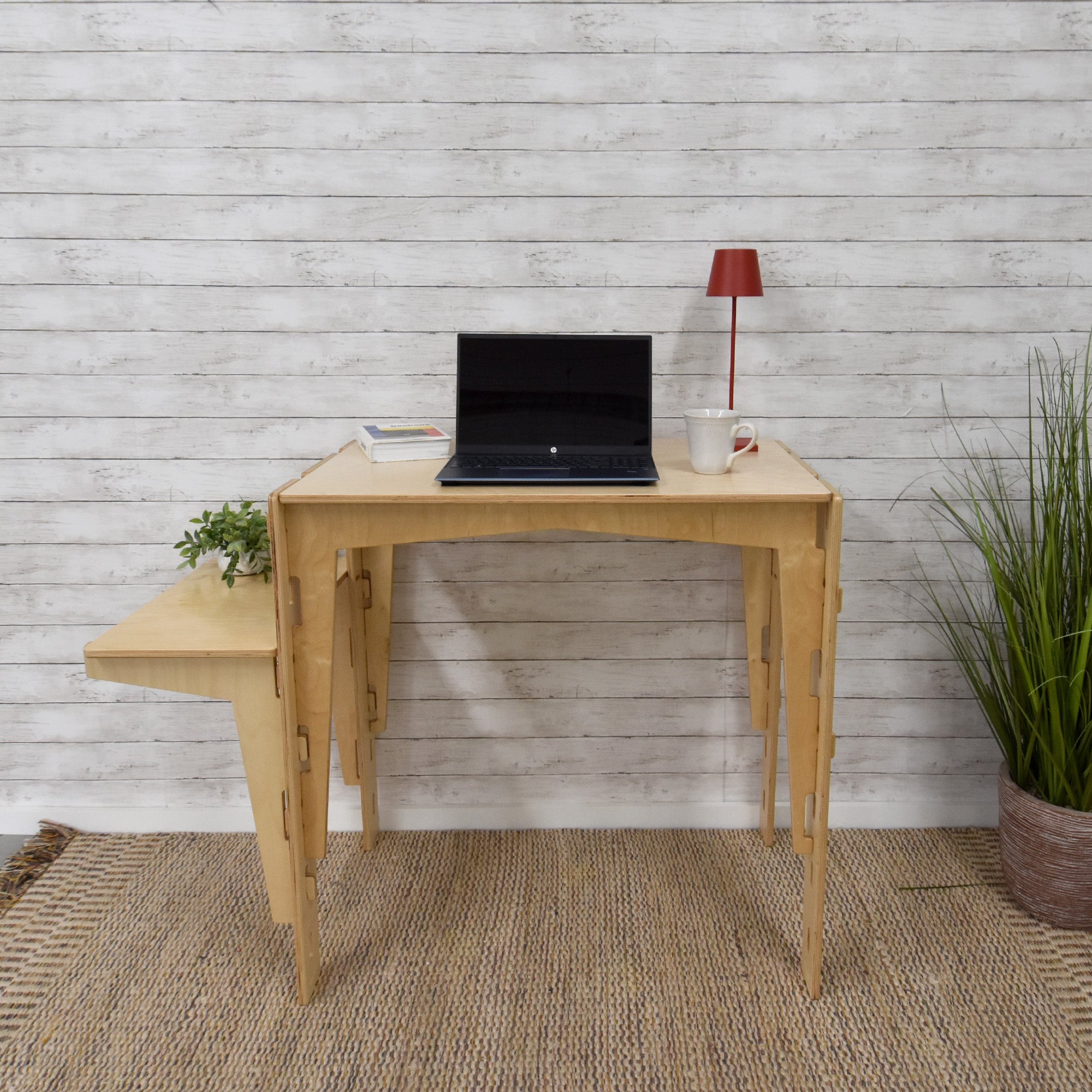 MOD5 Adjustable Modular Desk, One Shelf